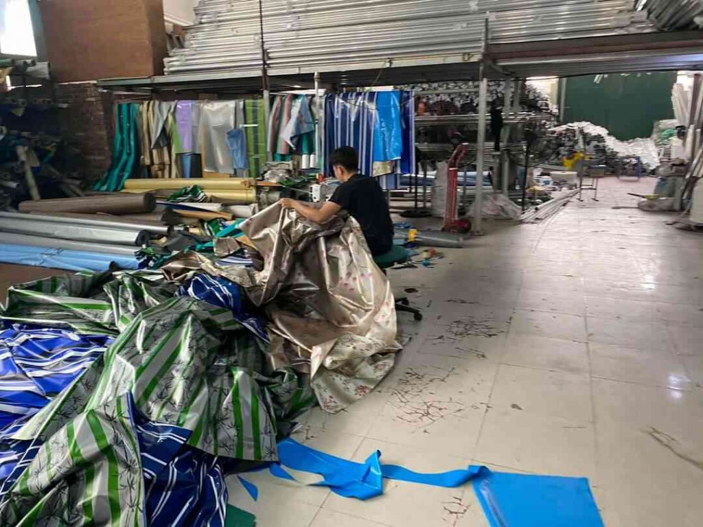 tổng kho bạt che nắng mưa chuyên dụng ngoài trời giá rẻ