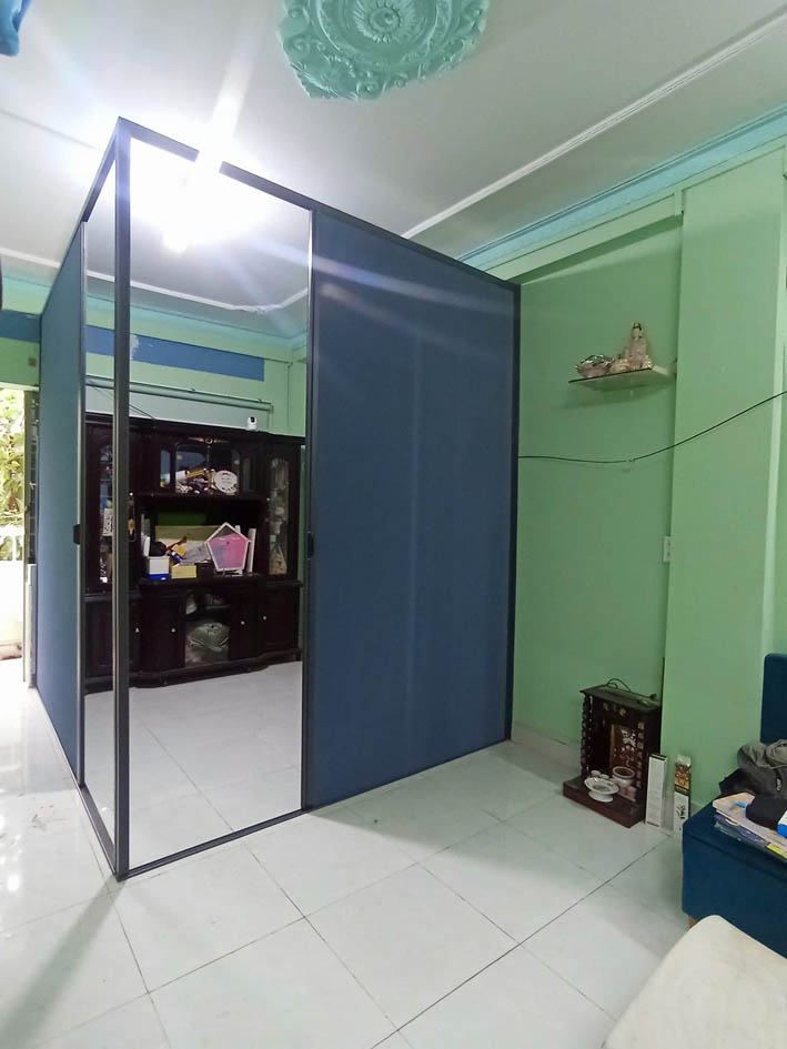 rèm tổ ong ngăn phòng quang minh