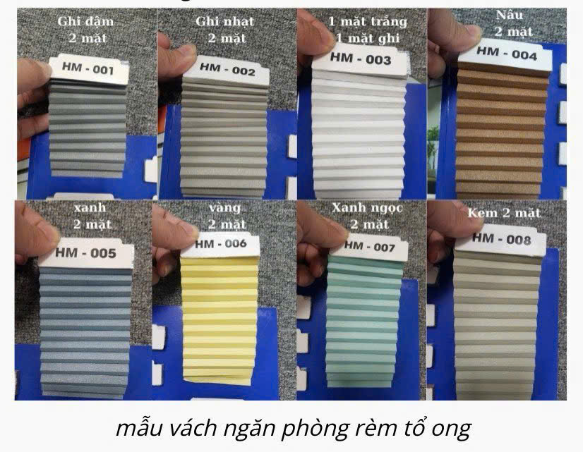 màu rèm tổ ong